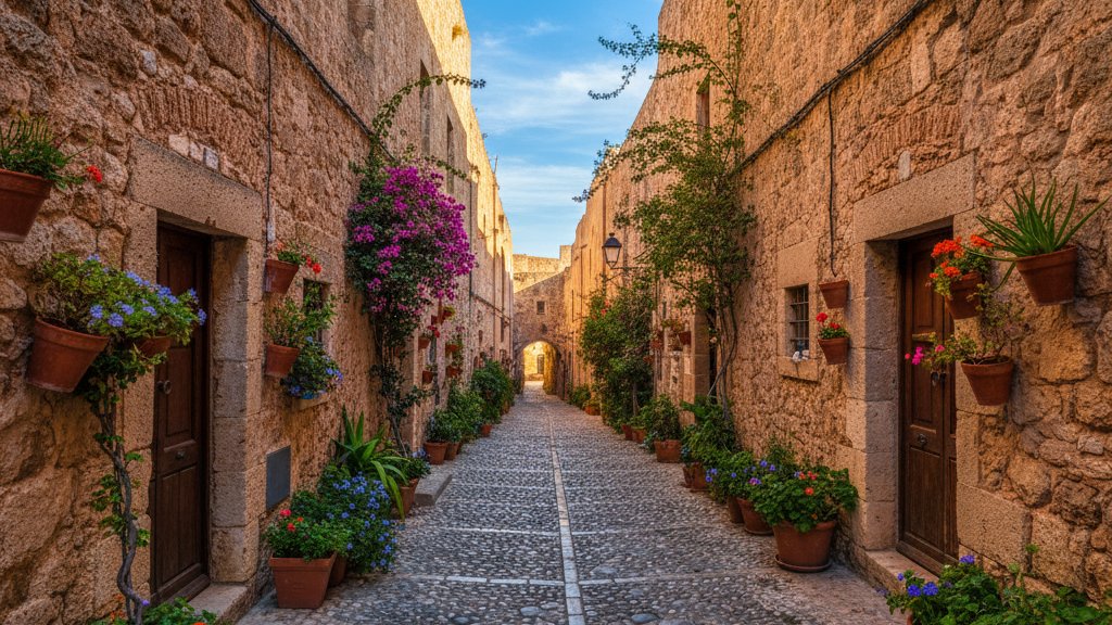 A Walking Guide to Dalt Vila: Ibiza UNESCO World Heritage Site 1 Narrow cobblestone alley inside Dalt Vila fortress with stone walls