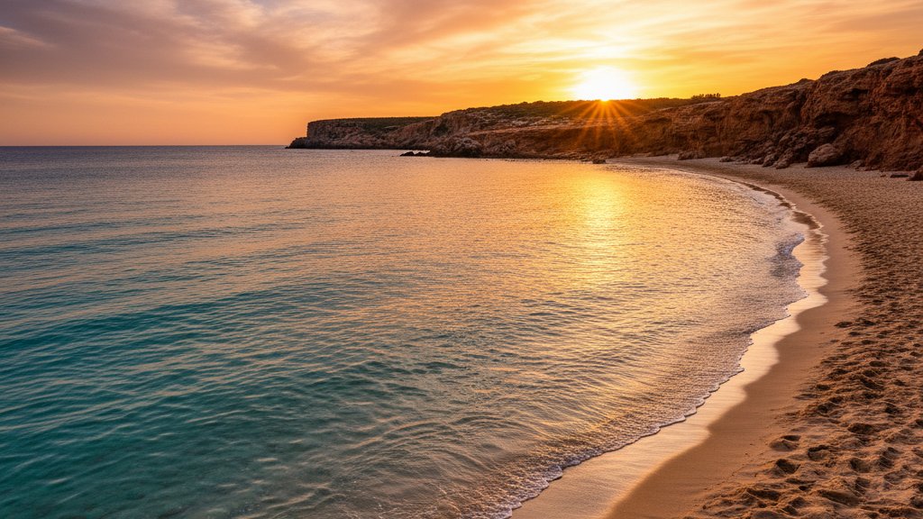 Ibiza Beach Guide for Solo Travelers: From Figueretas to Talamanca 1 Plane flying low over Es Bol Nou beach in Ibiza at sunset